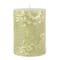 Sage & White Floral Embossed Pillar Candle by Ashland®